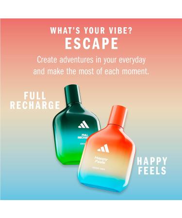 adidas Vibes Happy Feels Eau de Parfum 1.6 fl oz (Pack of 1) Notes of Floral Grapefruit and Vanilla Unisex Fragrance Long Lasting Sporty Fragrance Travel Size Floral 1.6 Fl Oz (Pack of 1) - Buy Online on GoSupps.com