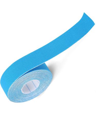 Kinesiology Tape for Sports Injuries | Elastic Adhesive Muscle Support Bandage - 1 Roll (Blue) | International Shipping Available - Buy Online on GoSupps.com