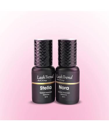 Lash Trend Eyelash Glue - Nora 5ml (Black) | 0.3-0.5 Sec Drying Time | 7-9 Weeks Binding Strength | Premium Extension Glue for Eyelash Extensions - Buy Online on GoSupps.com