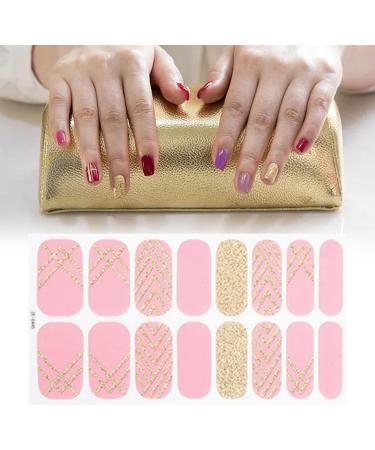 MagiDeal 16 Pieces Cured Gel Nail Strips Gel Nail Stickers with Nail File Nail Patches Semi Cured Gel Nail Wraps Patch for Girls Gifts Style G - Buy Online on GoSupps.com