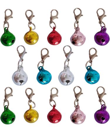Cat Bells for Collars Loud Dog Bells for Collar 14 Pcs Colourful Pet Bells for Collars Small Cat Bells Collar Charms with Lobster Clasp Puppy Loud Bell Pendant for Dog Cat Collar DIY Craft - Buy Online on GoSupps.com
