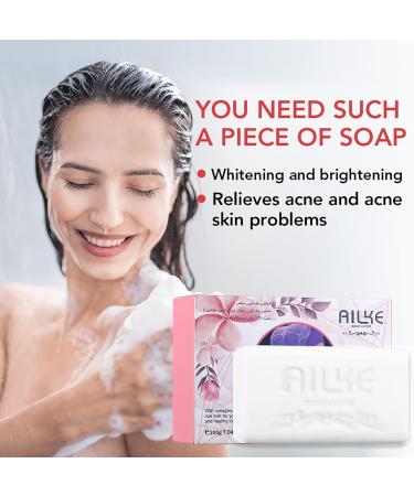 Skin Glowing and Lighting Handmade Scrub Soap Powerful Cleaning For Face and Body Wash With Kojic Acid &Glutathione Brightening Even Skin Tone Women Skin Care Gift 200g - Buy Online on GoSupps.com