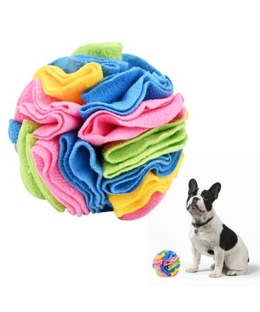 Sniffed ball for dogs sniffing car sniffing toys interactive dog toy intelligence toys washable feed mat smell training stress relief for small medium-sized dogs pet 15cm colouben-4-15cm