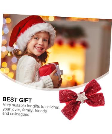 minkissy 4 Pairs Bow Tie Xmas Hair Tie Christmas Bow Scrunchies Xmas Hair Clip Bows Alligator Hair Clips Bowknot Barrette Scrunchie Holder Christmas Hair Rope Photo Fabric Toddler Side Clip - Buy Online on GoSupps.com