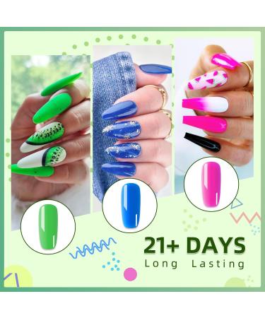 TopDirect Poly Gel Nail Kit - 8 Neon Colours 15ml + Gold & Silver Liner - Full Set for Beginners - Buy Online on GoSupps.com