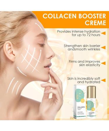 Hyaluronic Acid Face Cream Hydrating Face Cream with Hydrolyzed Collagen Niacinamide Tocopherol Vitamin E Anti-Ageing Anti-Wrinkle Moisturising Cream for Men and Women 50ml - Buy Online on GoSupps.com