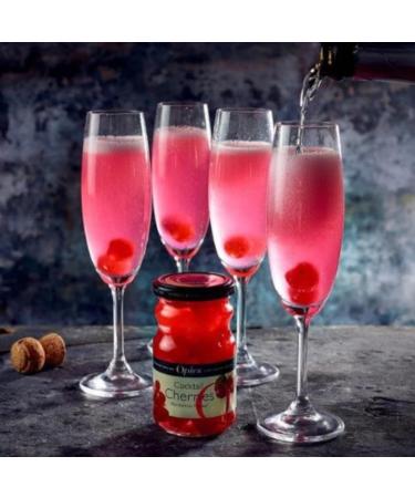 Opies | Red Maraschino Cocktail Cherries With Stem | 3x225g - Buy Online on GoSupps.com