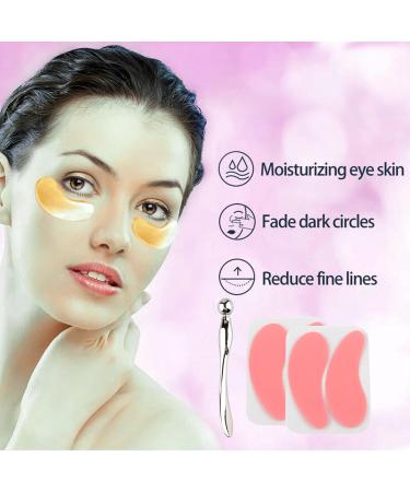 Reusable Eye Patches with Massage Stick - Dual-Head Design Fine Line Reduction & Skin Firming - Washable Portable Eye Mask for Small Faces - Buy Online on GoSupps.com