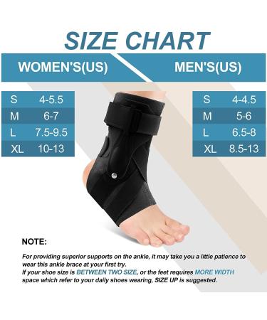 Ankle Brace for Sprained Ankle Support - Side Splint Stabilizers for Heel Pain Relief & Injury Recovery - X-Large Black Wrap for Men & Women - Buy Online on GoSupps.com