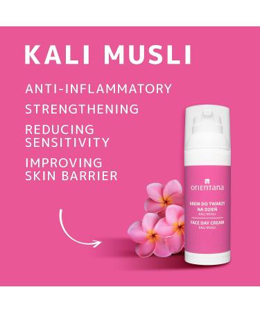 Orientana Natural Day Cream Kali Musli | Vegan Anti-Aging & Redness Relief | Organic Face Cream with Goji Berries & Vitamin E for Dry Sensitive Skin - 50ml - Buy Online on GoSupps.com