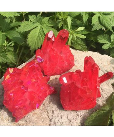 Crystal Rough Specimen Healed 80g Natural Crystal Quartz Cluster Colourful Specimen Electroplating Coated Reiki Stone Home Decoration Craft As a Gift (Size : 1kg) - Buy Online on GoSupps.com