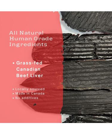 Hearty Tails Canadian Grass-fed Beef Liver - All Natural One Ingredient No Additive Locally Sourced Dog Treats Gluten-free 200g Pouch Gourmet Pet Treats Protein Made in Canada - Buy Online on GoSupps.com