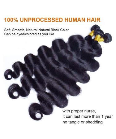 12A Brazilian Body Wave Bundles - 34 36 38 Inch | 100% Virgin Human Hair Extensions - Buy Online on GoSupps.com