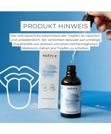 Buy High Dose Melatonin Drops 1mg - Alcohol-Free Sugar-Free Vegan Sleep Aid - Nutri Sleep Drops 50ml with Pipette - Buy Online on GoSupps.com