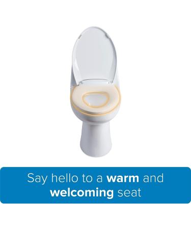 Brondell LumaWarm Heated Nightlight Toilet Seat - White | Elongated Toilets - Buy Online on GoSupps.com
