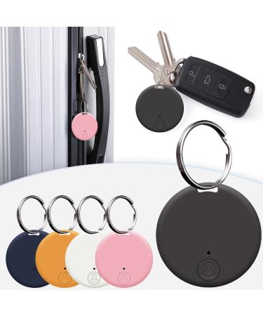Portable GPS Tracking Bluetooth 5.0 Mobile Key Tracking with Ring, Smart Anti-Loss Device Waterproof Device Tool Pet Locator for Pet Cats Dogs Wallet Key Black One Size