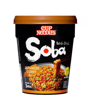 NISSIN - Soba Cup - Japanese Curry flavor - 1 box of 8 cups of 90g
