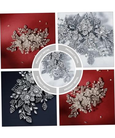 Ipetboom Bridal Hair Comb personality hair accessories luxurious hair comb Rhinestone Hair Comb Women Headdress Full Diamond rhinestones bride wedding hair accessories for women - Buy Online on GoSupps.com