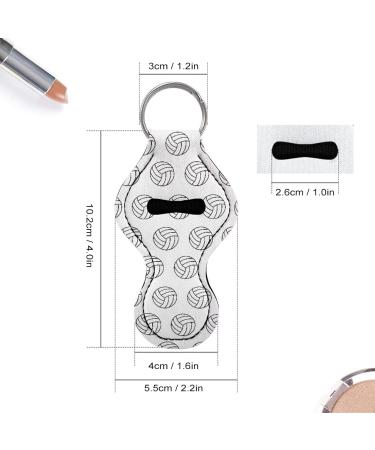 Poceacles Keychain for Women and Girls - Lipstick - Glossy Lip Balm - Neoprene Pouch - Wrist Strap Volleyball - Buy Online on GoSupps.com