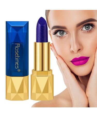 ZCSXK 2 Color Lipstick Blue | Color Change Magic Blue Lipstick,Magic Color Lipstick, Tinted Lip Balm (Blue Changed To)
