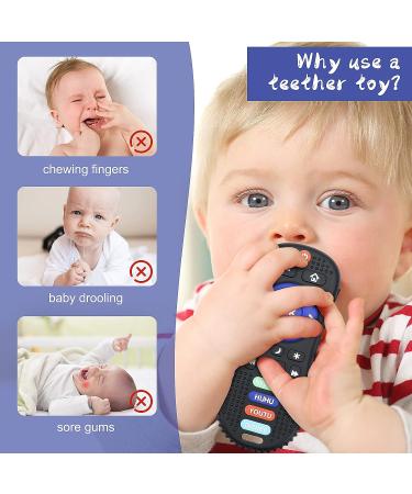 Meetory Silicone Baby Remote Control Toy - Teether for Babies 6-18 Months - Buy Online on GoSupps.com
