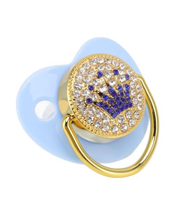 Ultra-Light Silicone Baby Pacifier | Soft Bling for Newborns (6-18 Months) | Expert Pediatric Design (M Blue) - Buy Online on GoSupps.com