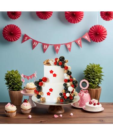 Astaron 20pcs Black Mini Balloon Cake Topper - Wedding Baby Birthday Party Decoration - Buy Online on GoSupps.com