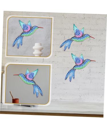 GRIRIW Mosaic Hummingbird Wall Pendant Unique Iron Art Craft for Creative Wall Decor Decorative - Buy Online on GoSupps.com