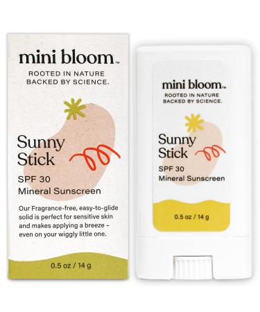 Kids Sunscreen Stick for Kids Sunny Stick Mini Bloom Baby Sunscreen Mineral Sunscreen Face Stick Toddler Sunblock Zinc Sensitive Skin Sun Screen SPF 30