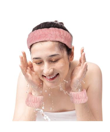 Pink White Blue Grey Spa Facial Headband Set | Soft Microfiber Makeup Hair Wraps for Women | 12 Pieces - Buy Online on GoSupps.com