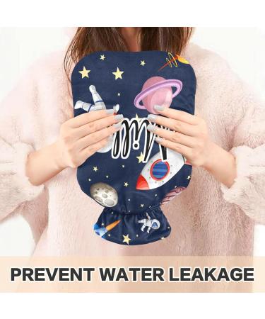 Galaxy Space Rocket Hot Water Bottle 2L - Large Pain Relief Hot & Cold Compress with Cover - Buy Online on GoSupps.com