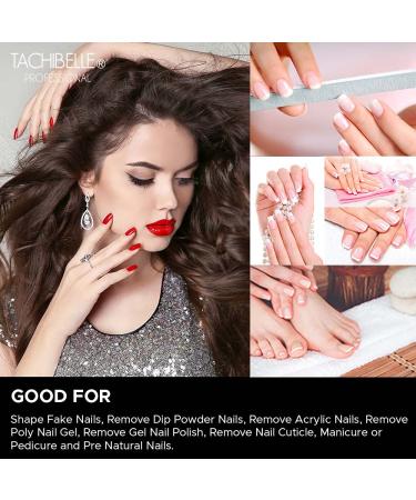 Tachibelle 10 Pcs Premium Japan Abrasive 180/180 Fine Washable Zebra Files for Natural Nails - Buy Online on GoSupps.com