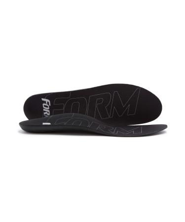 FORM Premium Insoles Ultra-Thin for Comfort & Maximum Pain Relief  Ideal for Dress Shoes & Boots Men's 12 - 12.5 Black