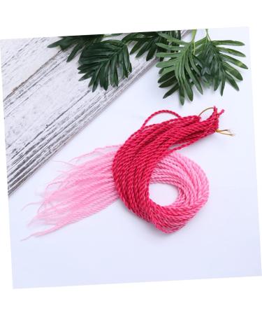 FRCOLOR Braided Wigs Rainbow Straight Highlight Hairpieces Straight Hair Extension Clip Straight Fishtail Plait Braids Synthetic Hairpiece Clip on Ponytails Women's Multicolor Hair Rope Size 1 Picture 5 - Buy Online on GoSupps.com