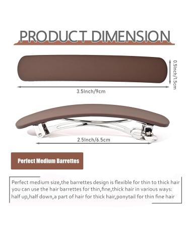 Shop 3-Piece Vintage French Hair Clips for Women | Automatic Medium Hair Clips for Thin Fine Hair - Multi Colors - Buy Online on GoSupps.com