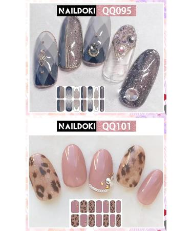 NAITOKI Nail Art Stickers - Self-Adhesive Fashion Manicure Film & Tickers for Beautiful DIY Nail Decorations - B-08 - Buy Online on GoSupps.com