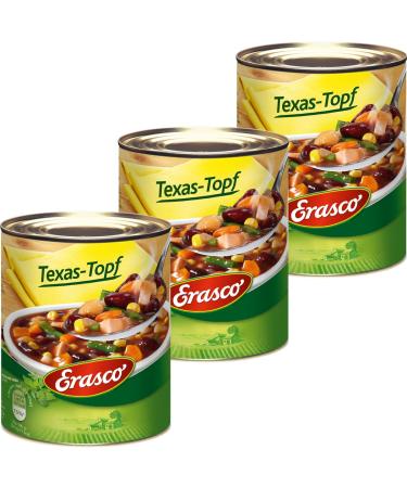 N.V. Erasco Texas Finely Spiced from the Best Ingredients 800 g (Pack of 3)