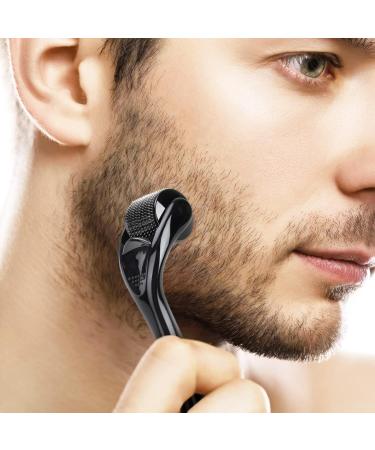 Beard Roller 0.5mm - Derma Roller for Beard Growth & Skin Care | Micro Needle Roller for Men & Women - Buy Online on GoSupps.com