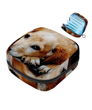 Sleepy dog sanitary napkin storable period pocket for women teen girls girls menstrual cup pocket breastfeeding pad holder