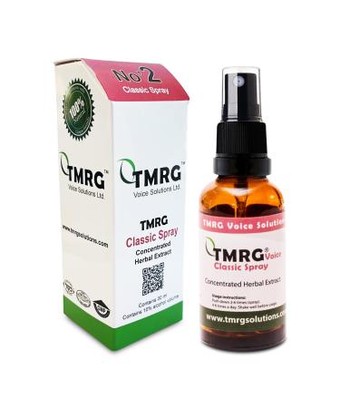TMRG Classic Vocal Remedy Spray - Natural Fast Acting Relief for Singers Speakers and Professionals | Instant Clarity & Tone Enhancement - Quick Fix for Vocal Fatigue Inflammation and Hoarseness