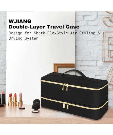 Hair Dryer Storage Box - Double-Layer Travel Carrying Case | Stylish Portable Water Resistant Storage Box Large Capacity Case for Hairdryer Styler Organizer - Buy Online on GoSupps.com