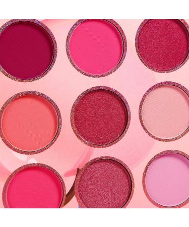 DE'LANCI Pink Purple Eyeshadow Palette Makeup 12 Colors Pigmented Matte Shimmer Cute Eye Shadow Tone Small Bright Peach Red Violet Eyeshadow Pallet Long Lasting Shades For Girl Women Summer Travel - Buy Online on GoSupps.com