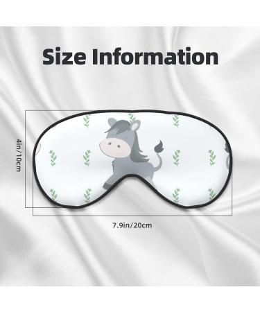Smiling Donkey Eye Mask - Soft Elastic Adjustable Sleep Mask for Men & Women | Comfortable Black Nighttime Eye Cover - Buy Online on GoSupps.com