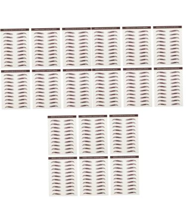 Didiseaon 18 Pcs Eyebrow Stickers Eyebrow 4d Peel off Eyebrows Hair Makeup Brow Sticker Cosmetic Artificial 3d mediumx3pcs Brownx3pcs