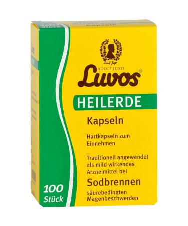 Luvos Healing Clay Capsules for Heartburn - 100 Natural Capsules | Fast International Shipping - Buy Online on GoSupps.com