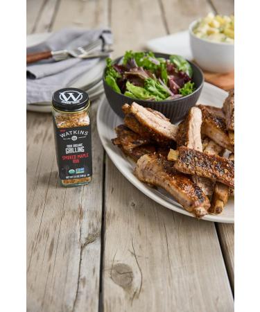 Watkins Gourmet Organic Grilling Smoked Maple Rub Non-GMO Kosher 108 g - Buy Online on GoSupps.com