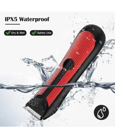 Groin Hair Trimmer - Waterproof Electric Manscape Trimmer for Men | Ceramic Blade & LED Light | Best Grooming Gift for Dad & Husband - Buy Online on GoSupps.com