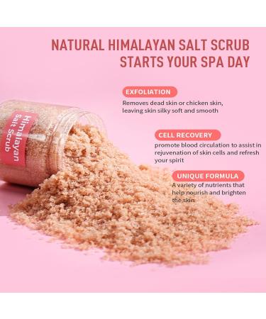 Facial Scrub Himalayan Salt Shea Sugar Scrub Ultra Hydrating and Exfoliating for Nourishing Essential Body Care Improves Acne Scars Blackheads Pore Size and Skin Texture - Buy Online on GoSupps.com
