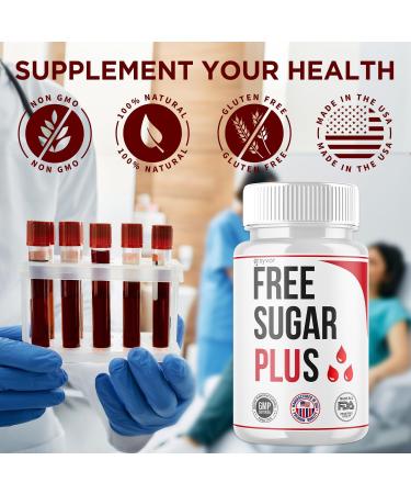 (2 Pack) Free Sugar Plus Capsules Official FreeSugarPlus Blood Health Pills With All Natural Ingredients Free Sugar Plus Optimal Wellness Support with Premium Vitamins for Women & Men (120 Capsules) - Buy Online on GoSupps.com