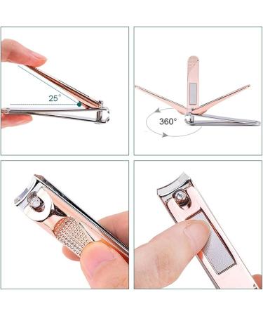 SVAASA Nail Clippers Nail Clippers Stainless Steel Dead Skin Manicure Fingernail Cutter Portable Travel Hygiene Toenail Scissors Pedicure Tools (Color : Silver Size : L) L Silver - Buy Online on GoSupps.com